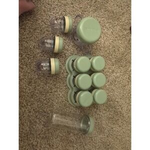 Baby Bullet Storage‎ Containers With Lids. Tray. Cup And Storage Container.